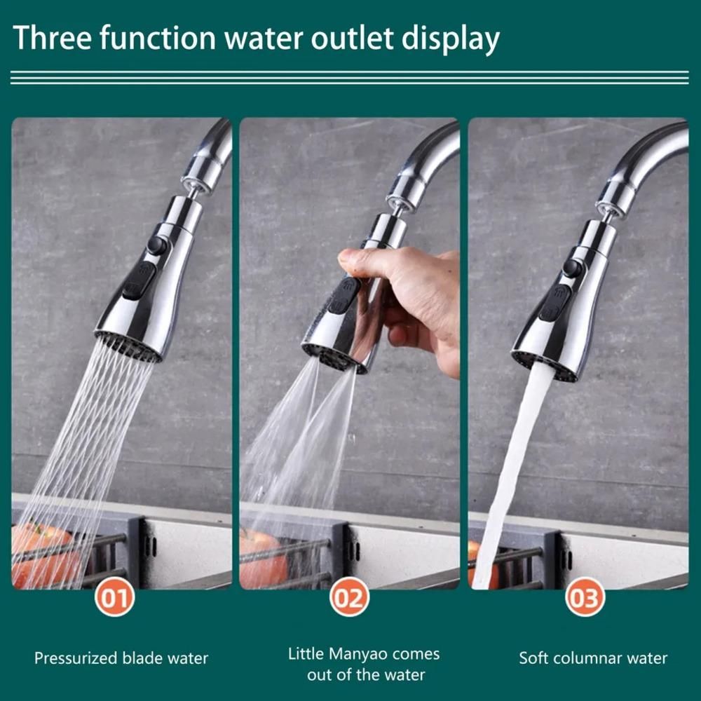 Multifunctional Kitchen Sink Faucet : 3 functions explained
